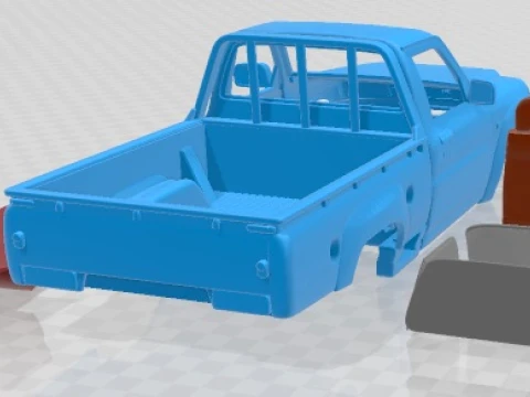 Nissan Patrol Pickup 2016 Printable Car 3D Print Model