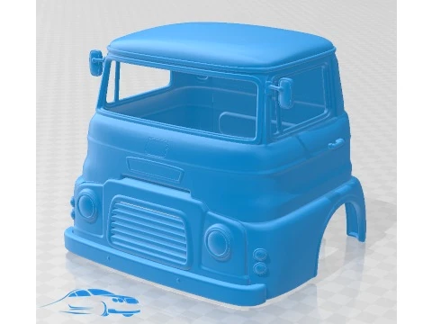 Austin FF-FH 45 1963 Druckbarer Kabinen-LKW 3D Druckmodell