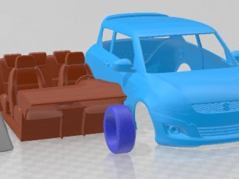 Carro para imprimir Suzuki Swift X ITE 2011 Modelo de Impressão 3D