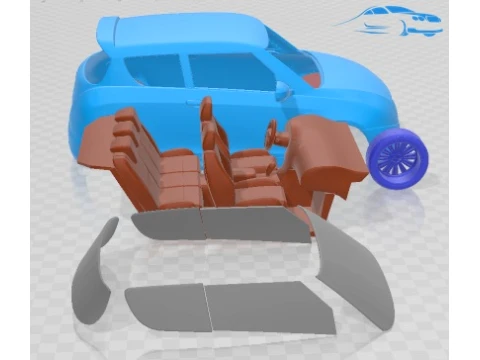 Carro para imprimir Suzuki Swift X ITE 2011 Modelo de Impressão 3D