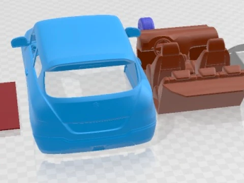 Carro para imprimir Suzuki Swift X ITE 2011 Modelo de Impressão 3D