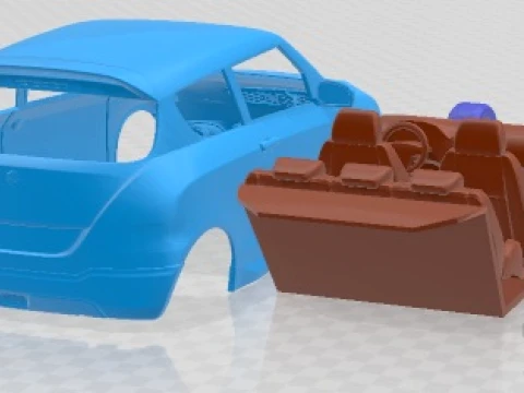 Carro para imprimir Suzuki Swift X ITE 2011 Modelo de Impressão 3D