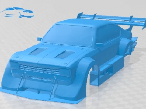 Opel Kadett C GT-R V8 printbare carrosserieauto 3D printmodel