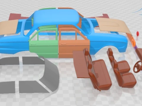 Falcon 1960 Printable Car 3D Print Model