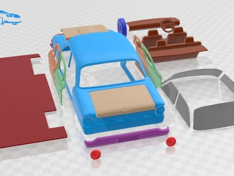 Falcon 1960 Printable Car 3D Print Model