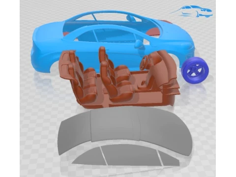 Peugeot 308 CC 2012 Printable Car 3D Print Model