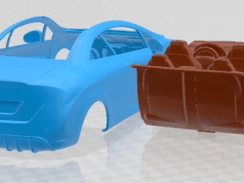 Peugeot 308 CC 2012 Printable Car 3D Print Model