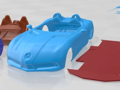 Mercedes Benz SLR Stirling Moss 2009 Printable Car 3D Print Model