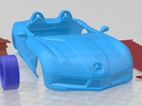 Mercedes Benz SLR Stirling Moss 2009 Printable Car 3D Print Model