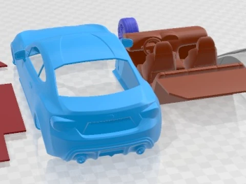 Subaru BRZ 2013 Printable Car 3D Print Model