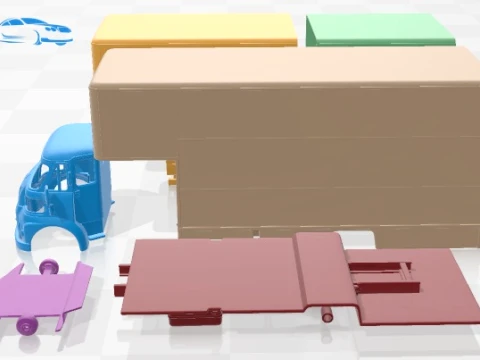 Leyland FG Box Truck 1968 Printable 3D Print Model