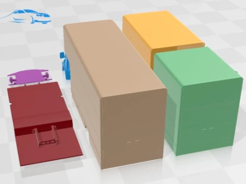 Leyland FG Box Truck 1968 Printable 3D Print Model
