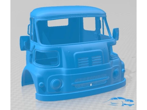 Leyland FG Cabin Truck 1968 Printable 3D Print Model