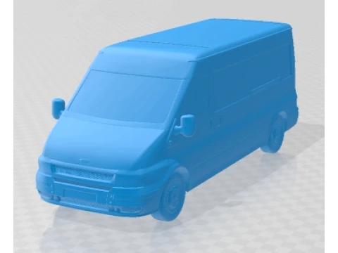 Transit PanelVan 2000 Printable 3D Print Model
