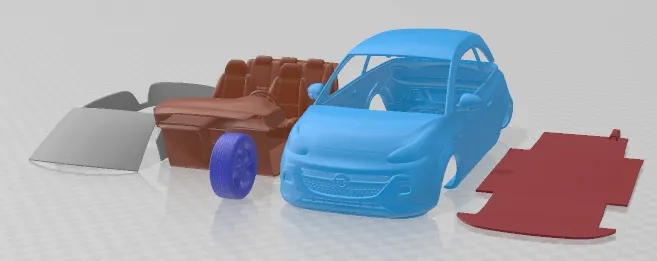 Opel Adam Rocks 2015 Printable Car 3D Print Model .c4d .max .obj .3ds .fbx .stl .blend 