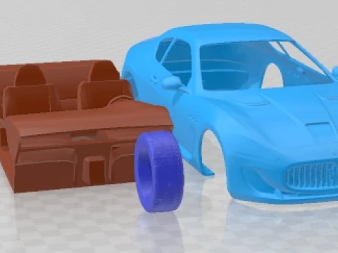 Maserati GranTurismo MC Stradale 2014 Printable Car 3D Print Model