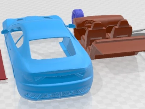 Maserati GranTurismo MC Stradale 2014 Printable Car 3D Print Model