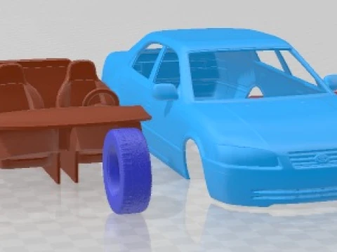 Toyota Camry 1997 Printable Car 3D Print Model