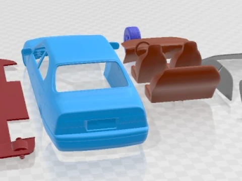 Toyota Camry 1997 Printable Car 3D Print Model