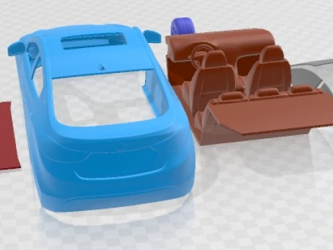 Hyundai Avante 2011 Printable Car 3D Print Model
