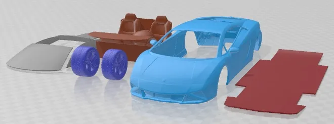 Gallardo LP560 4 2013 Printable Car 3D Print Model .c4d .max .obj .3ds .fbx .stl .blend 