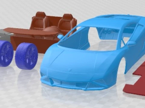 Gallardo LP560 4 2013 인쇄 가능한 자동차 3D 프린트 모델