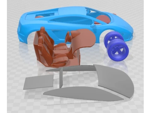 Gallardo LP560 4 2013 Printable Car 3D Print Model