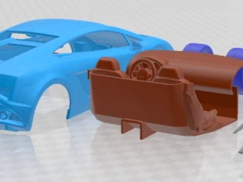 Gallardo LP560 4 2013 Printable Car 3D Print Model