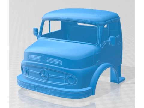 Mercedes Benz 1114 1974 Cabin Truck Printable 3D Print Model
