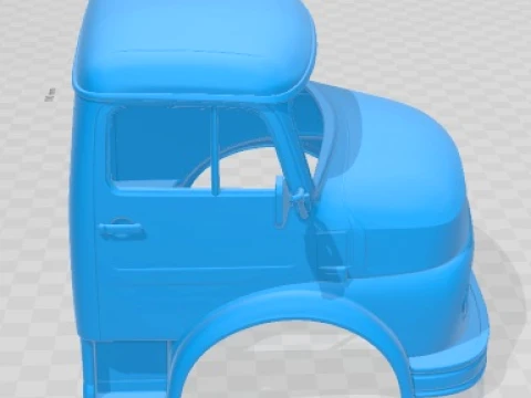 Mercedes Benz 1114 1974 Cabin Truck Printable 3D Print Model