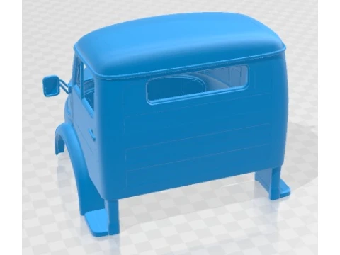 Mercedes Benz 1114 1974 Cabin Truck Printable 3D Print Model