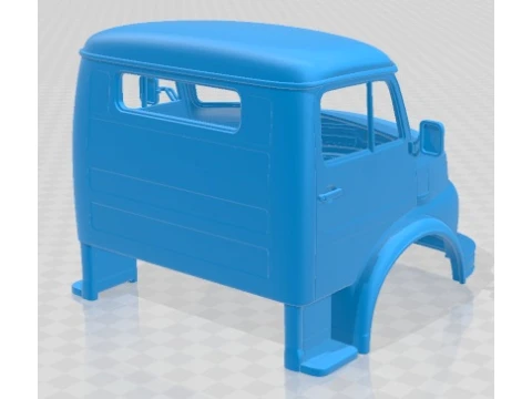 Mercedes Benz 1114 1974 Cabin Truck Printable 3D Print Model