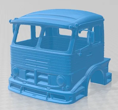 Pegaso 2060 Cabezon Race Cabin Truck Printable 3D Print Model .c4d .max .obj .3ds .fbx .stl .blend