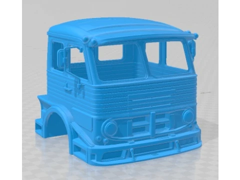Pegaso 2060 Cabezon Race Cabin Truck Printable 3D Print Model