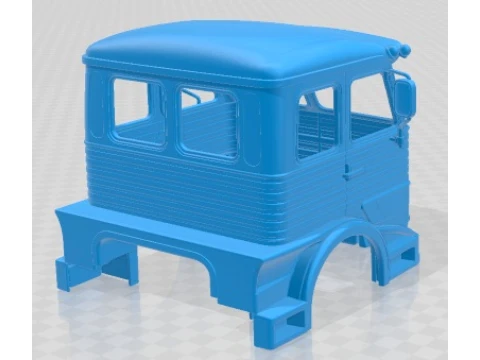 Pegaso 2060 Cabezon Race Cabin Truck Printable 3D Print Model