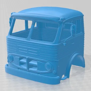 Pegaso 2060 Cabezon Cabin Truck Printable 3D Print Model .c4d .max .obj .3ds .fbx .stl .blend 