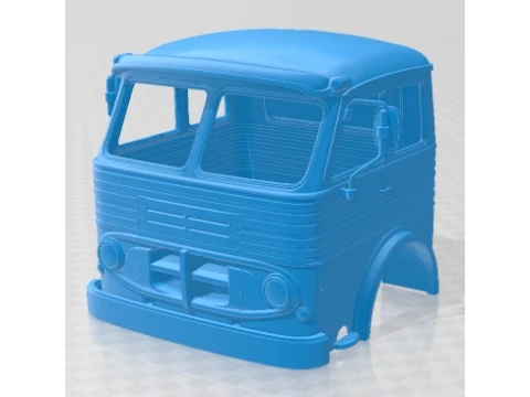 Camion à cabine Pegaso 2060 Cabezon imprimable Modèles 3D en vedette