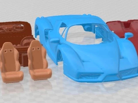 Ferrari Enzo F60 2002 Printable Car 3D Print Model