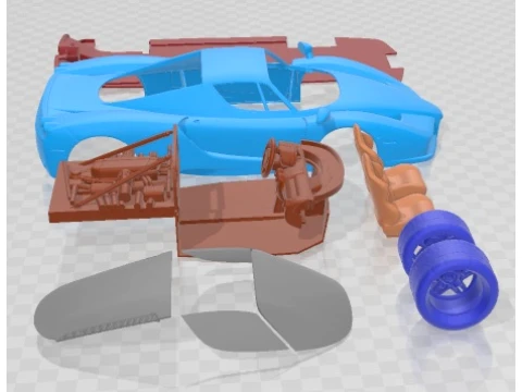 Ferrari Enzo F60 2002 Printable Car 3D Print Model