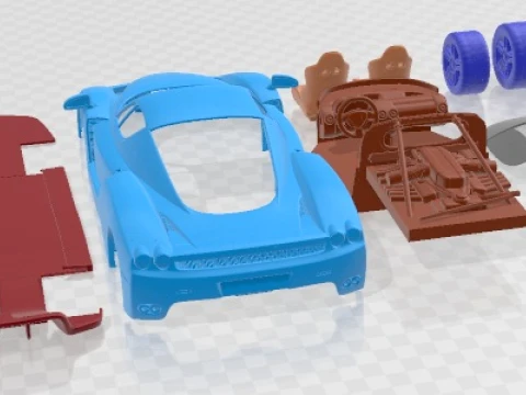 Ferrari Enzo F60 2002 Printable Car 3D Print Model
