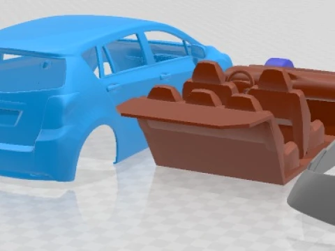 Toyota Corolla Verso 2010 Printable Car 3D Print Model