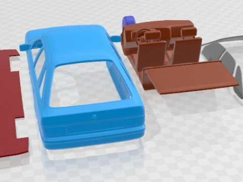 Sierra Hatchback 5 Doors 1984 Printable Car 3D Print Model
