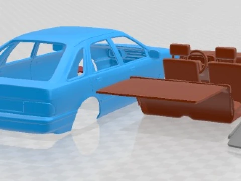 Sierra Hatchback 5 Doors 1984 Printable Car 3D Print Model