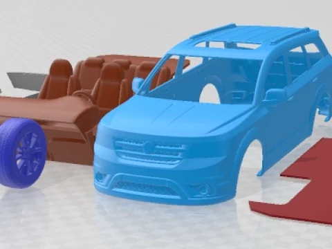 Fiat Freemont 2012 Printable Car 3D Print Model