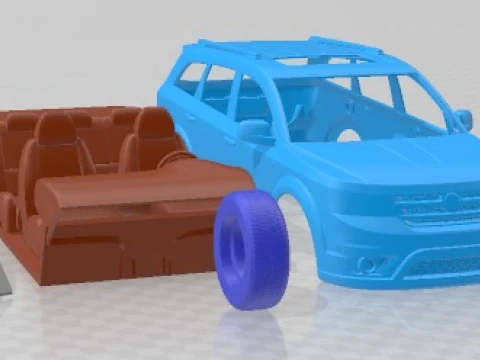 Fiat Freemont 2012 Printable Car 3D Print Model