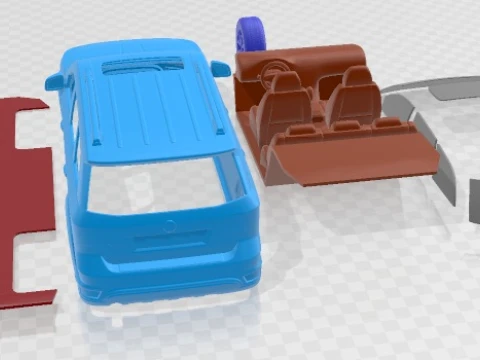 Fiat Freemont 2012 Printable Car 3D Print Model