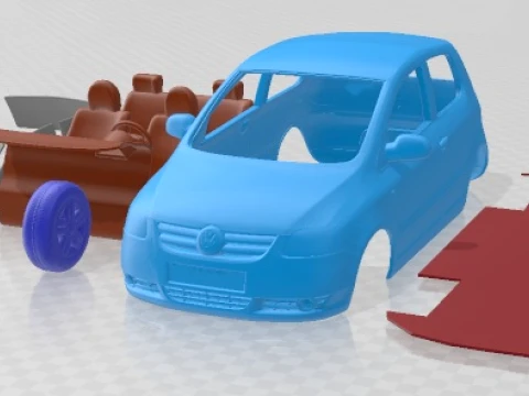 Volkswagen Fox 2005 Printable Car 3D Print Model