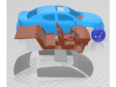 Dodge Avenger RT 2012 Printable Car 3D Print Model