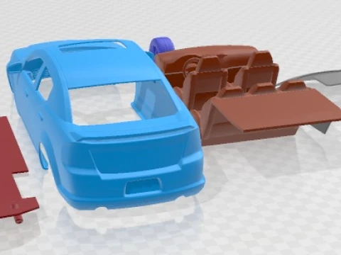 Dodge Avenger RT 2012 Printable Car 3D Print Model