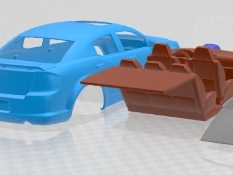 Dodge Avenger RT 2012 Printable Car 3D Print Model